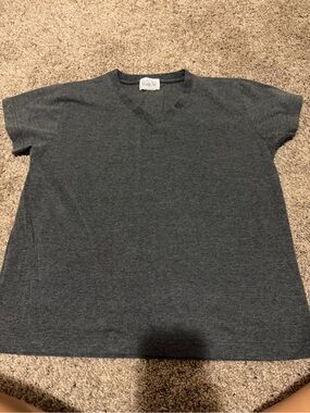 Vanity Fair Charcoal V-Neck Short Sleeve Tee